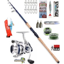 Dam Steelhead Iconic 270cm 7-28gr Okuma Aria-4000 Tele Spin Olta Takımı Seti