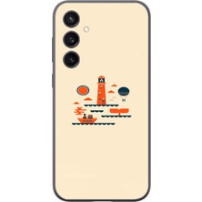 Le Balvo Samsung Galaxy S23 Uyumlu Sade Tatil Baskılı Silikon Kılıf