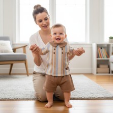 Ürünya Erkek Bebek Çocuk Kısa Kollu Şortlu 2'li Takım