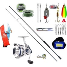 Wave Power 244CM 15-40GR Okuma ARIA-4000 Turna Spin Olta Takımı Seti