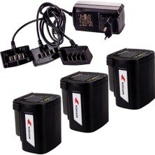 Koham Akü Kit 3X2.5AH+ŞARJ Cihazı KH-TP30,KH-TP35,KH-S40