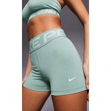 Nike Pro Dri Fit Sculpt High Rise 3" Legging Shorts Kadın Yüksek Bel Tayt Şort Yeşil