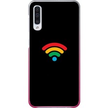 Le Balvo Samsung Galaxy A50 Uyumlu Wifi Simgesi Baskılı Silikon Kılıf