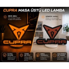 YSN Sounds Cupra Masa Lambası , Cupra Logolu LED Işıklı Masa Lambası , Cupra Gündüz Gece Masa Lambası