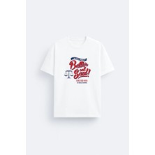 Shain Better Call Saul Baskılı Beyaz Bisiklet Yaka Tişört T-Shirt