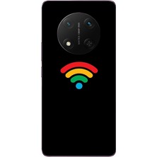 Le Balvo Honor Magic 7 Lite Uyumlu Wifi Simgesi Baskılı Silikon Kılıf