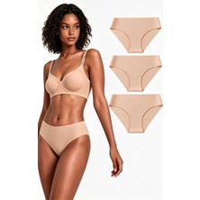 Skin Verse Lazer Kesim Pamuklu Bikini Külot 3'lü Set