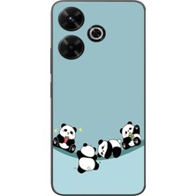 Le Balvo Redmi 13 Uyumlu Panda Ailesi Baskılı Silikon Kılıf