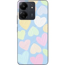 Le Balvo Redmi 13C Uyumlu Kalpler Baskılı Silikon Kılıf