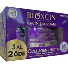 Bioxcin Collagen & Biotin Hacim Veren Şampuan 3 x 300 ml