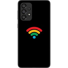 Le Balvo Samsung Galaxy A33 Uyumlu Wifi Simgesi Baskılı Silikon Kılıf