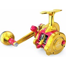 Jigging Master Gangster Pe Micro Underhead (Sol Kol) Red Gold Jig Olta Makinesi