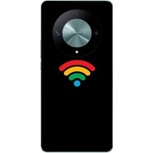 Le Balvo Honor X9B Uyumlu Wifi Simgesi Baskılı Silikon Kılıf