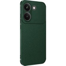Morado Se siente Perfecto Xiaomi Poco X8 Pro Auto Focus Karbon Kapak - Koyu Yeşil