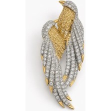 Theory Jewelry Kadın Küpe I Twice Phoenix Anka Kuşu Küpe I Altın Gümüş Kaplama I Zirkon Taşlı Çelik Küpe I Kararma Yapmaz I Alerji Yapmaz I Şık I Günlük I Davet Küpesi