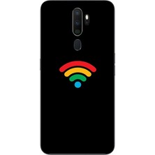 Le Balvo Oppo A5 2020 Uyumlu Wifi Simgesi Baskılı Silikon Kılıf