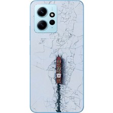 Le Balvo Redmi Note 12 4g Uyumlu Yük Gemisi Baskılı Silikon Kılıf
