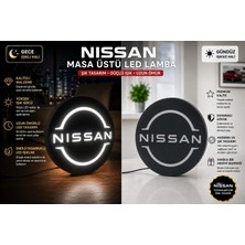 YSN Sounds Nissan Masa Lambası , Nissan Logolu LED Işıklı Masa Lambası , Nissan Gündüz Gece Masa Lambası