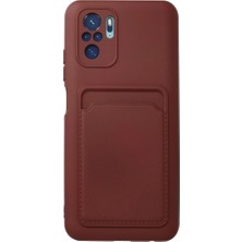 Küçük Hazine Xiaomi Redmi Note 10S Kılıf Kelvin Kartvizitli Silikon - Bordo