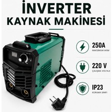 Badem10 Inverter Kaynak Makinesi 250 Amper 220V Güçlü Fanlı Kaynak Makinası Güçlü Kompakt
