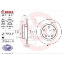 Brembo Depomix Fren Diski Arka Bmw F20 F21 F22 F23