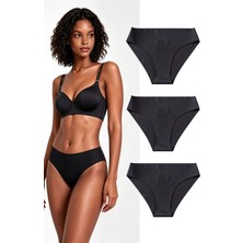 Skin Verse Lazer Kesim Pamuklu Bikini Külot 3'lü Set