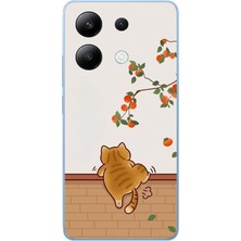 Le Balvo Redmi Note 13 4g Uyumlu Kedi Tırmanıyor Baskılı Silikon Kılıf
