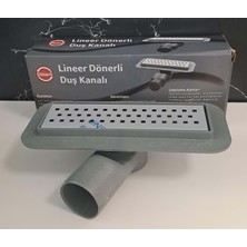 Leva House Duş Kanalı Etekli 20CM x Ø50 Dönerli - Eko