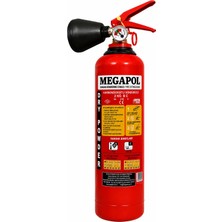 2 kg Karbondioksit (Cq2) Gazlı Yangın Söndürme Tüpü + Levha