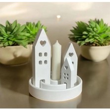 Dekoratif Tealight 4 Parça Mumluk (Mum Dahil Değildir)