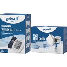 Getwell (Avantaj Pk 3) Konuşan Üst Koldan Tansiyon Aleti - Ölçme Cihazı / Mesh Nebulizatör Şarjlı