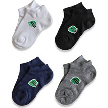 Panfilia Bambu Kız Çocuk Patik Çorap 4'lü Set / Kız / Erkek / Unisex