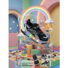 Enoch Çocuk Patenli Işıklı Tekerlekli Spor Ayakkabı & Rahat Cırt Cırtlı Kaykay Ayakkabı 4 Tekerli Sneaker