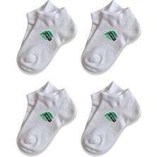 Panfilia Bambu Kız Çocuk Patik Çorap 4'lü Set / Kız / Erkek / Unisex