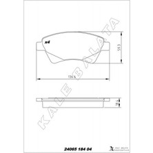 Kale Balata Depomix Ön Fren Balatasi Renault Megane Ii 02- Kangoo 01- Sc Nic Ii 03- Grand Sc Nic Ii 03- 1.5dci 1.6 1.9dc