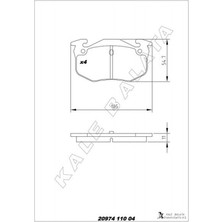 Kale Balata Depomix Arka Fren Balatasi Peugeot P106 96-04 P205 87-98 P206 00-09 P306 97-01 P309 89-93 Citroen Saxo 96-04 Xsara 97-05 Zx 92-97 Renault R9-R19- Mgn I-Clio I-Ii Ince Tip