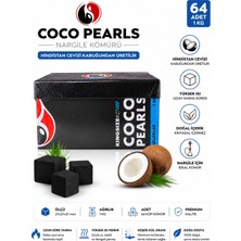 Victor Tobacco Coco Pearls Nargile Kömürü 1 kg – 27X27X27 mm Doğal Hindistan Cevizi Küp Kömür