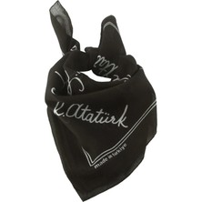 Renklime Atatürk Imzalı Desenli Bandana 50*50