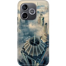 Nurdic Honor 600 Lite (Lna-Nx1) Uyumlu Kılıf 0.4mm Lazer Kesim Silikon Kapak Dubai Manzara