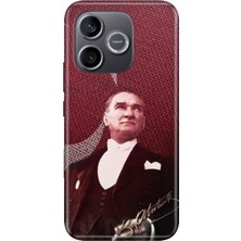 Nurdic Honor 600 Lite (Lna-Nx1) Uyumlu Kılıf 0.4mm Lazer Kesim Silikon Kapak M.k Atatürk