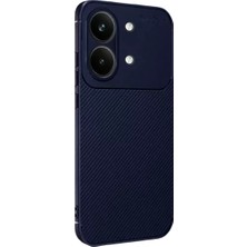 SiHako Poco X8 Auto Focus Karbon Kapak - Lacivert