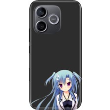 Nurdic Honor 600 Lite (Lna-Nx1) Uyumlu Kılıf Silikon Desenli Tam Koruma Resimli Mavi Anime Kız