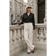 Sateen Lucy Pantolon - Krem