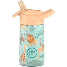 Cool Bottles Paslanmaz Çelik Suluk - Cool Bottles Kiddies 350 ml - Wild Crew