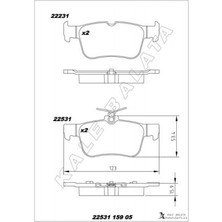 Kale Balata Depomix Arka Fren Balatasi Galaxy Iii 15- Mondeo V 14- Edge 15-19 Focus Iv 17- Kuga Iii 19-