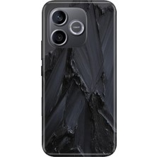 Nurdic Honor 600 Lite (Lna-Nx1) Kılıf 0.4mm Lazer Kesim Silikon Kapak Siyah Beton