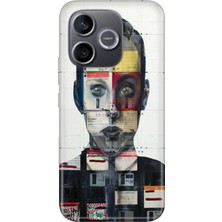 Nurdic Honor 600 Lite (Lna-Nx1) Uyumlu  Kılıf 0.4mm Lazer Kesim Silikon Kapak Art Collage