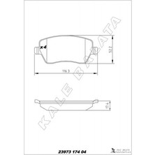 Kale Balata Depomix Fren Balatasi On Renault Clio Iii-Iv Modus 04- Express 21- Zoe 12- Kangoo Ii 08- Captur 13- Dacia Duster 10- Logan 04- Dokker 12- . Nissan Micra Iii K12 03-10 Note 06-