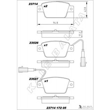 Kale Balata Depomix Arka Fren Balatasi Fiat Stilo 02- Linea 07- Bro Ii 07-14 Alfa Romeo Mito 08- Multipla 99-