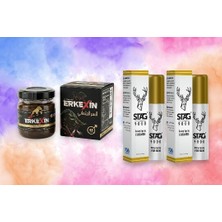 World Orjinal 43 gr Erkexen Ballı Bıtkısel Karışım Macun + 2 Adet Orjinal S.t.a.g 9000 Ozel Sprey